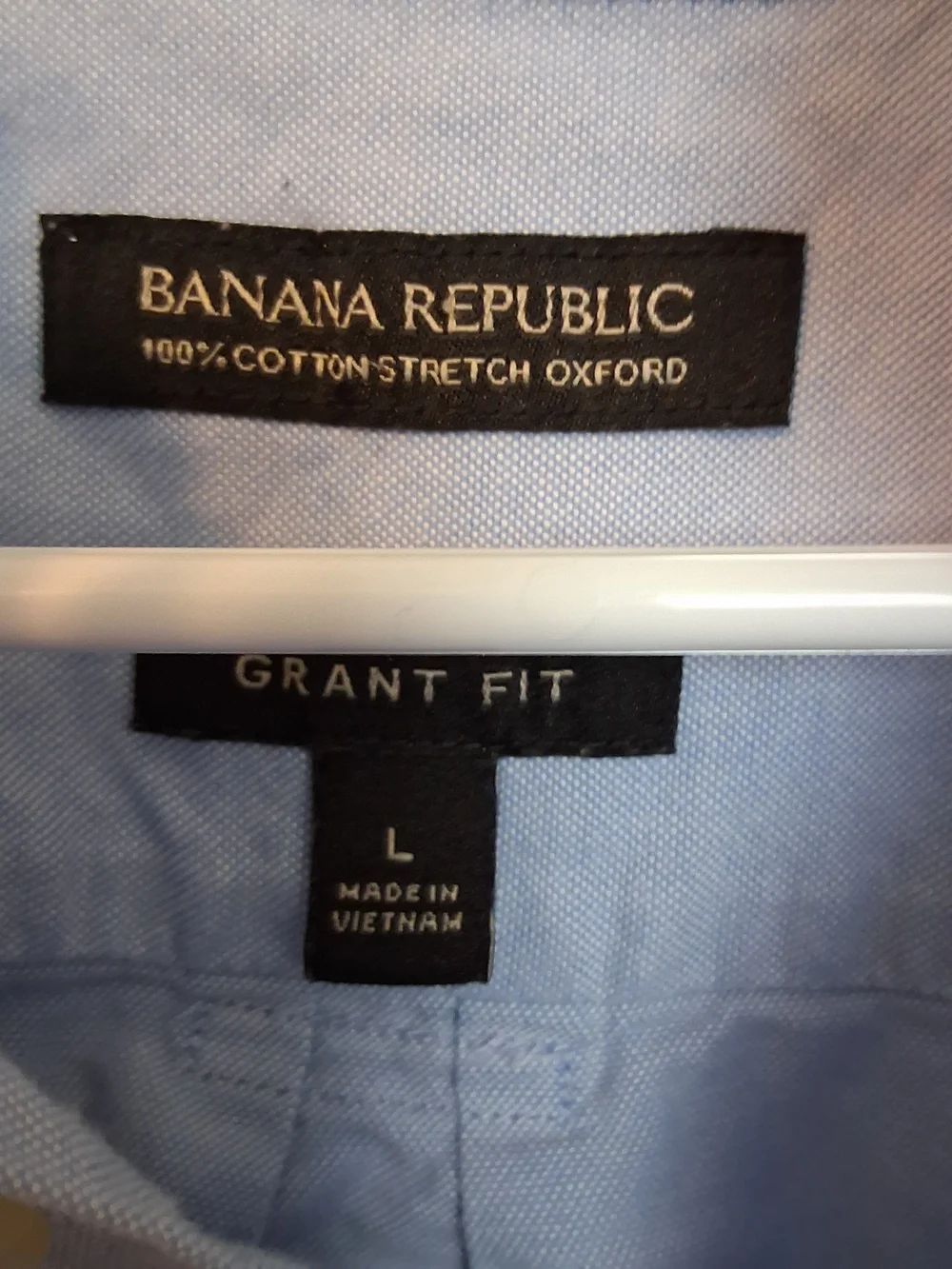 Banana Republic Light Blue Button-Down Dress Shirt 100% Cotton